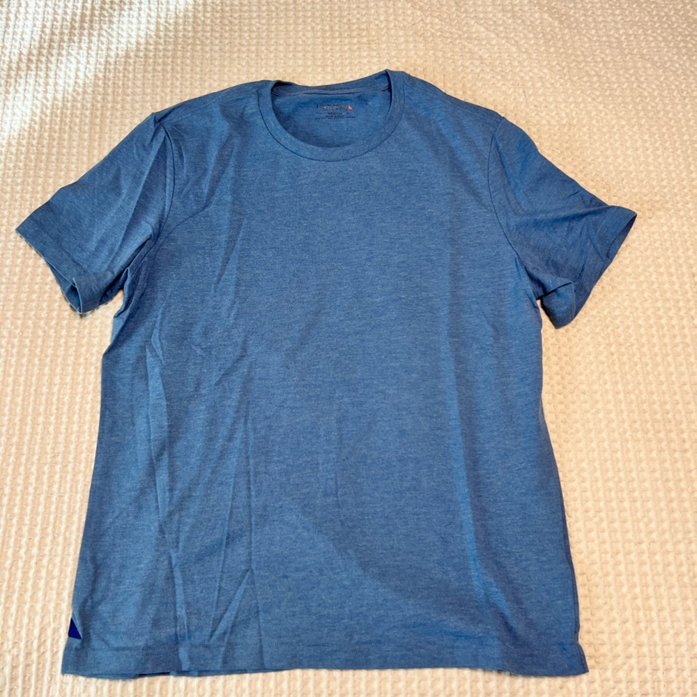 UNTUCKit Men's Heather Blue Crew Neck T-Shirt